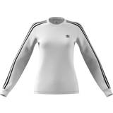 30 - Dam T-shirts & Linnen adidas Originals Adicolor Classics Long Sleeve Top - White/Black