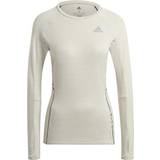 Adidas Dam - Elastan/Lycra/Spandex - Långa kjolar T-shirts adidas Runner Long Sleeve T-shirt Women - Aluminium
