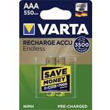 Varta AAA (LR03) Batterier & Laddbart Varta AAA Recharge Accu Endless 550mAh 2-pack