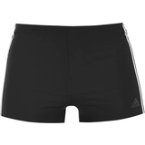 Elastan/Lycra/Spandex - Herr Badbyxor adidas 3-Stripes Swim Boxers - Black/White