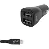 Billaddare USB Batterier & Laddbart Gear by Carl Douglas Charger 12-24V 2xUSB 3.4A MicroUSB