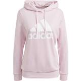 adidas Women's Essentials Relaxed Logo Hoodie - Clear Pink/White