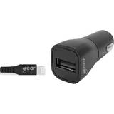 Billaddare USB Batterier & Laddbart Gear by Carl Douglas 12-24V 1xUSB 2.4A Lightning cable 1m