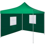 PVC Paviljonger vidaXL Foldable Party Tent Pop-up with 2 Side Walls 3x3 m