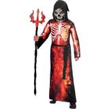Röd Maskeradkläder Amscan Fiery Red Reaper Costume