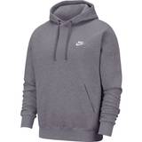 34 Tröjor Nike Sportswear Club Fleece Pullover Hoodie - Charcoal Heather/Anthracite/White