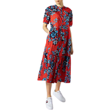 16 - Midiklänningar Tommy Hilfiger Floral Print Relaxed Fit Maxi Dress - Hot House Floral/Fireworks