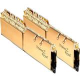 2666 MHz - 64 GB - DDR4 RAM minnen G.Skill G.Skill Trident Z Royal RGB Gold DDR4 2666MHz 2x32GB (F4-2666C19D-64GTRG)