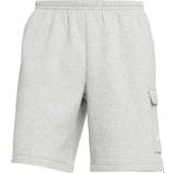 Fleece - Herr Shorts Nike Club Cargo Shorts - Dark Grey Heather/Matte Silver/White
