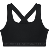 Dam Kläder Under Armour Mid Crossback Sports Bra - Black/Jet Gray