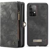 CaseMe Gråa Mobilfodral CaseMe Retro Leather Wallet Case for Galaxy A52