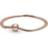 Pandora Armband Pandora Moments Multi Snake Chain Bracelet - Rose Gold