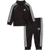 3-6M Tracksuits Barnkläder adidas Infant Adicolor SST Tracksuit - Black/White (GN8441)
