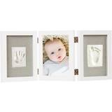 Vita Fotoramar & Avtryck Dooky Happy Hands Baby Print Triple Frame Kit