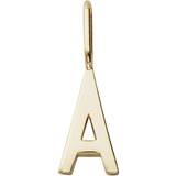 Blank Berlocker & Hängen Design Letters Archetype Charm 10mm A-Z - Gold
