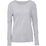 Dam - Lös T-shirts & Linnen JBS Bamboo Long Sleeve Tee - Light Gray Melange
