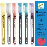 Djeco Markers Djeco Glitter Markers 6-pack