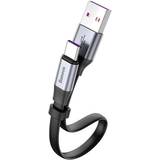 Platt - USB A-USB C - USB-kabel Kablar Baseus Flat USB A-USB C 0.2m
