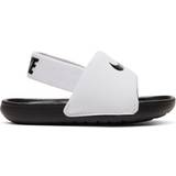 Vita Tofflor Nike Kawa Slide TD - White/Black/White/Black