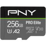 PNY Minneskort PNY Pro Elite microSDXC Class 10 UHS-I U3 V30 A2 100 / 90MB/s 256GB