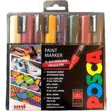 Uni Hobbymaterial Uni Posca PC-5M Paint Marker Deep Colours 8-pack