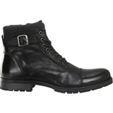 Jack & Jones Ankelboots Jack & Jones Leather Boots - Black/Anthracit