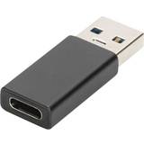 3.0 - Kabeladaptrar - Nickel Kablar Digitus USB A-USB C 3.0 M-F Adapter