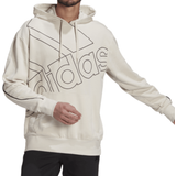 adidas Giant Logo Hoodie Unisex - Aluminium/Black