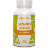 Alpha Plus B-vitaminer Vitaminer & Mineraler Alpha Plus B-Komplex Time Release 90 st