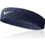 Blåa - Nylon Pannband Nike Swoosh Headband Unisex - Dark Blue