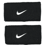 Nylon Svettband Nike Swoosh Doublewide Wristband - Black/White