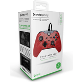 Röda - Xbox Series X Handkontroller PDP Wired Game Controller (Xbox One X/S) - Phantasm Red