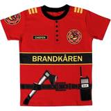 Firefighters - T-shirts Maskeradkläder Den Goda Fen Kids Brandman T-Shirt
