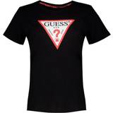Guess Dam T-shirts & Linnen Guess Triangle Logo T-shirt - Black