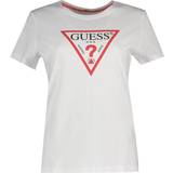 Guess Kläder Guess Triangle Logo T-shirt - White