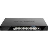 D-Link Gigabit Ethernet - PoE+ Switchar D-Link DGS-1520-28MP