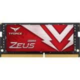 Röda - SO-DIMM DDR4 RAM minnen TeamGroup T-Force Zeus SO-DIMM DDR4 3200MHz 8GB (TTZD48G3200HC22-S01)