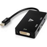 V7 Kablar V7 DisplayPort Mini-HDMI/DVI/VGA M-F Adapter