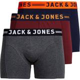 S Boxershorts Barnkläder Jack & Jones Boy's Logo Trunks 3-pack - Red/Dark Grey Melange (12149294)