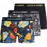 S Boxershorts Barnkläder Jack & Jones Boy's Sugar Skull Print Trunks 3-pack - Black/Black (12189220)