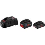 LiFePO4 Batterier & Laddbart Bosch 1xProCORE18V 4.0AH + 1xProCORE18V 5.5AH + GAL 1880 CV Professional
