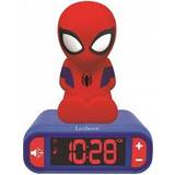 Superhjältar Belysning Barnrum Lexibook Spider Man Nightlight Alarm Clock Nattlampa