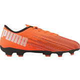 Orange Fotbollsskor Barnskor Puma Ultra 4.1 FG/AG Soccer Cleats JR - Shocking Orange/Puma Black