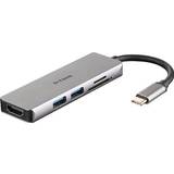 Kablar D-Link USB C - HDMI/USB A M-F Adapter