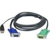 Kablar Aten KVM VGA-VGA/USB A 3m