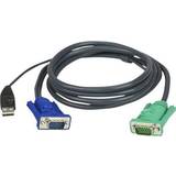 Kablar Aten KVM VGA-VGA/USB A 5m