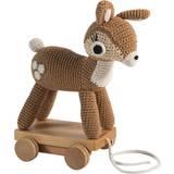 Sebra Träleksaker Babyleksaker Sebra Dixi The Deer Pull Toy