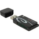 Mini sd kortläsare DeLock USB 2.0 Card Reader for microSD / SD (91602)