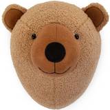 Bruna - Teddy Bears Vägghuvuden Childhome Felt Teddy Bear Head Wall Decoration