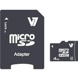 V7 microSDHC Minneskort & USB-minnen V7 MicroSDHC Class 4 4GB